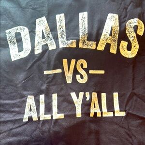 Dallas Vs All Yall Black Tee